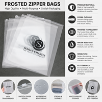 Sacs à fermeture éclair imperméables en PE biodégradable et écologiques, résistants à la chaleur, pour vêtements, chaussures, sous-vêtements, impression offset/sérigraphie personnalisée