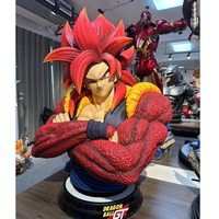Buste GK grandeur nature personnalisé en fibre de verre Anime japonais résine Dragon Ball Goku Kakarotto Statue pour cadeau de Collection