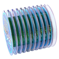 Fil de pêche tressé PE 8 brins X8 pour la pêche en extérieur, 100m/bobine*10 unités, marque Custom Japan ABA, ligne de relance