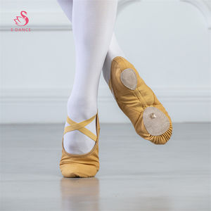 E5036, оптовая продажа, OEM ODM, балетки, стрейч, парусиновые балетные танцевальные туфли для девочек - Product Image 3