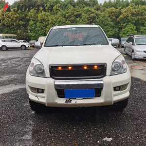 กระจังหน้าปรับแต่งรถยนต์สีดำพร้อมกระจังหน้าแบบเบาเหมาะสำหรับรถแลนด์ครูเซอร์ LC120 2002-2009 - Product Image 6