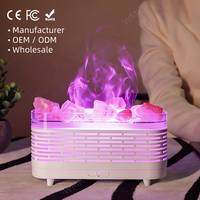 Diffuseur d'aromathérapie WMK, vente en gros d'usine OEM, 120 ml, humidificateur intelligent à brume froide USB, diffuseur d'arômes à flamme avec CE ROHS FCC