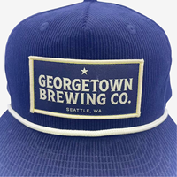 Gorra SnapBack modelo de marco A de corduary personalizado de fábrica auditada por SGS con logotipo de parche de borde merrow