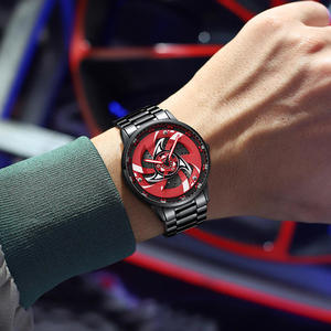 Reloj de cuarzo impermeable SVJ 2062 <span class=keywords><strong>con</strong></span> diseño original modificado de buje de rueda, embrague de motor y <span class=keywords><strong>alma</strong></span> de motocicleta giratoria para hombre - Product Image 6