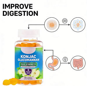 กัมมี่กลูโคแมนแนนจากบุกสำหรับผู้ใหญ่และวัยรุ่น ช่วย<span class=keywords><strong>เผา</strong></span>ผลาญไขมัน ลดน้ำหนัก สารสกัดจากรากบุก กัมมี่แบบ OEM/ODM - Product Image 4