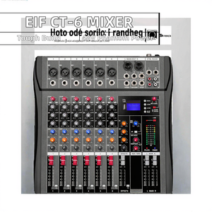 CT 6 Professional 6 Channel Audio Console Mixer Professional <strong>DJ</strong> <strong>Controller</strong> with Built in 48V Phantom Power MP3 BT USB Effect - Product Image 3