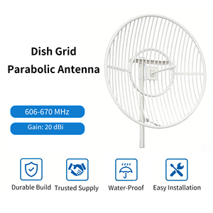 Antenna Parabolica Digitale per TV in Lega di Alluminio, Rotonda, per Esterni, 606-670mhz, 20dbi - Product Image 2