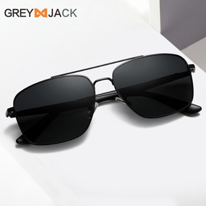 Gafas de sol polarizadas para hombres y mujeres, montura metálica, lentes negras UV400 TAC, gafas deportivas para conducir y pescar, tipo 3, gafas de sol - Product Image 2