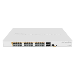 Yeni ve orijinal MikroTik CRS328-24P-4S + RM 4-port 10 Gigabit 24 port Poe Gigabit ağ yönetimi yönlendirme anahtarı