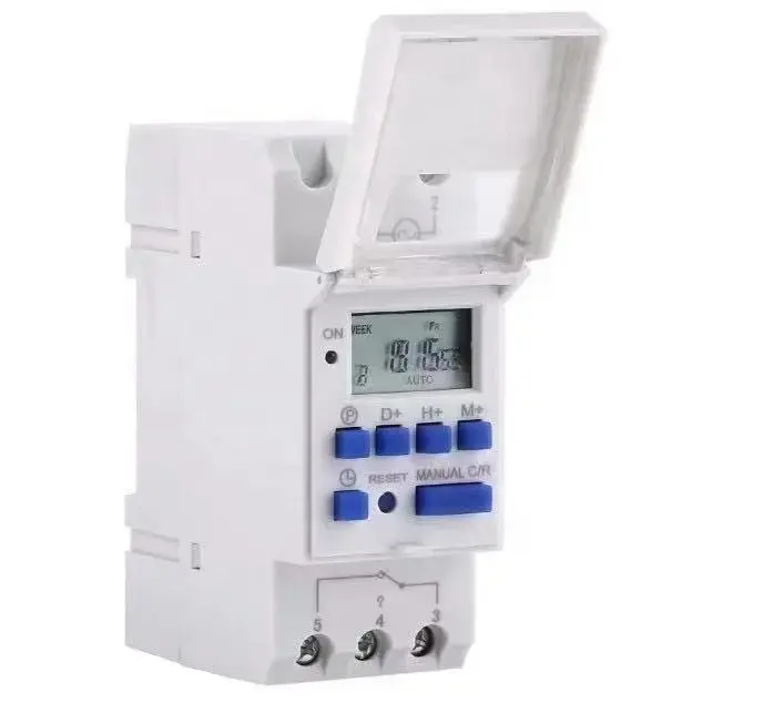 Automatic Programmable Din Rail AC 220V 25A 16A LCD Display Electronic Digital Timer Switch Relay Control Switches