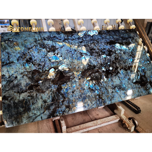 Tampo de Mesa de Granito Natural Luxuoso Stonelink do Brasil, Design Moderno, Lajes de Labradorita Azul Polidas para Bancada de Cozinha - Product Image 2