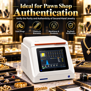 เครื่องทดสอบทองคำดิจิตอล Si Pin XRF สำหรับร้านขายของปลีก ตรวจสอบทองคำแท้และโลหะมีค่า - Product Image 3