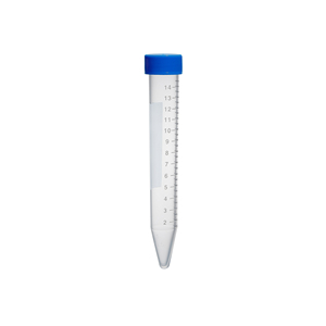 Tube de centrifugation jetable de 15 ml avec bouchon bleu, en PP, avec échelle imprimée, personnalisable, support OEM - Product Image 2