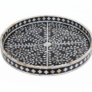 Bandejas de servir modernas para hostelería Utensilios de cocina de nácar natural con tamaño y forma personalizables para uso multiusos - Product Image 1