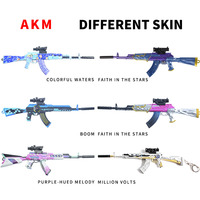 Llavero de Lujo con Modelo de Mini Rifle Metálico, Juguete de Aleación para Cosplay con Mira de 4/6/8 Aumentos, Directo de Fábrica