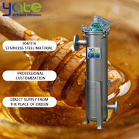 Filtre à eau à sac unique en acier inoxydable 304/316, dispositif de filtration de qualité industrielle pour le traitement du miel