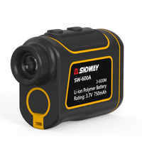 SNDWAY SW-600A Télémètre laser de haute qualité, portée 600m, pour la chasse, avec mesure de vitesse, grossissement 6.0x, protection IP54