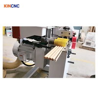 Machine automatique motorisée KINCNC 22 kW pour la fabrication de manches de balai et de pelle en bois, garantie 1 an
