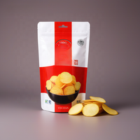 Sachets en aluminium couleur or avec fermeture éclair PE, résistants à l'humidité, pour café, salades, aliments pour bébés, chewing-gums, chips, aliments pour animaux de compagnie