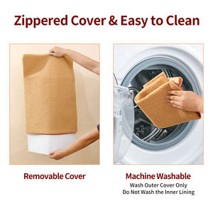 Estera de perrera con autocalentamiento para perros, transpirable, suave, de Cachemira de cordero, estera de calefacción cálida para mascotas, desmontable, sólido, calidad Animal, suministros para mascotas - Product Image 5