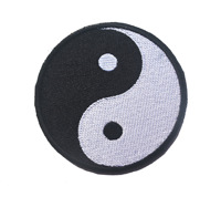 Machine à Offre Spéciale brodée chinoise Kung Fu Tai Chi Yin Yang Logo Badges Dragon et chat Badges en tissu avec attache à crochet