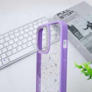 Custodia per telefono cellulare in stile Glitter Ins per tutti i tipi <span class=keywords><strong>di</strong></span> Cover posteriore personalizzata per iphone 15 Pro Max Forros Protector De Celular - Product Image 5