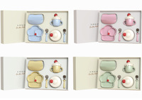 Ensemble de vaisselle pour enfants à prix réduit, assiette, gobelet, fourchette et cuillère en acier inoxydable, set de table en silicone pour bébé