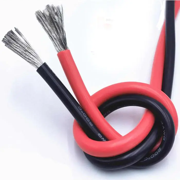 Cables de silicona flexibles 6 8 10 12 14 16 18 20 22 24 26 28 30AWG cables de silicona suave para RC coche avión Lipo batería Motor ESC