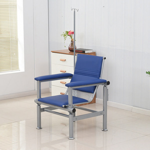 Silla de infusión médica Euro SYY-007 de acero inoxidable con doble asiento y pasamanos para sala de espera de pacientes externos de hospital - Product Image 3