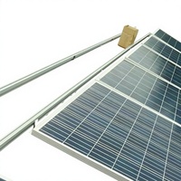 Système solaire photovoltaïque personnalisé en aluminium pour toitures plates en tuiles métalliques avec batteries au plomb-acide/aux ions lithium (500-1000W)