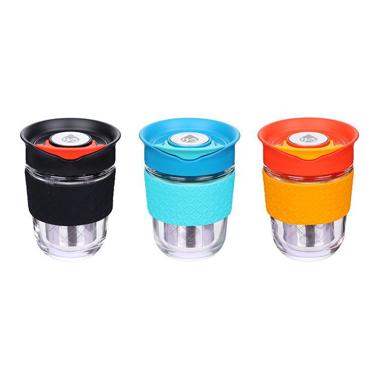 พร้อมที่กรองสแตนเลส - สีดำ/น้ำเงิน/แดง