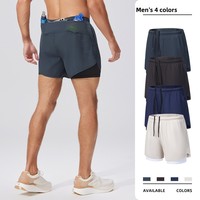Shorts de course personnalisés en charbon de bois, doublure 2-en-1, certifiés GOTS GRS, extensibles, recyclés, respirants, séchage rapide, pour le surf