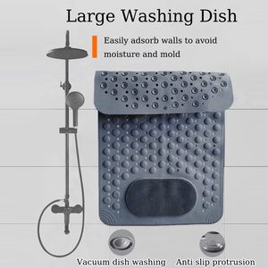 Douche- en badveiligheidsmat <span class=keywords><strong>PVC</strong></span> Zacht voor badkuipen Sneldrogend Douchekleed Functie Antislip Met zuignappen Voetmassage - Product Image 3