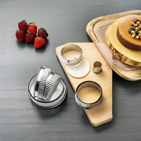 Ensemble de 12 emporte-pièces en acier inoxydable pour biscuits, outils de pâtisserie écologiques DIY, moules à gâteaux circulaires, boîte à savon, sac