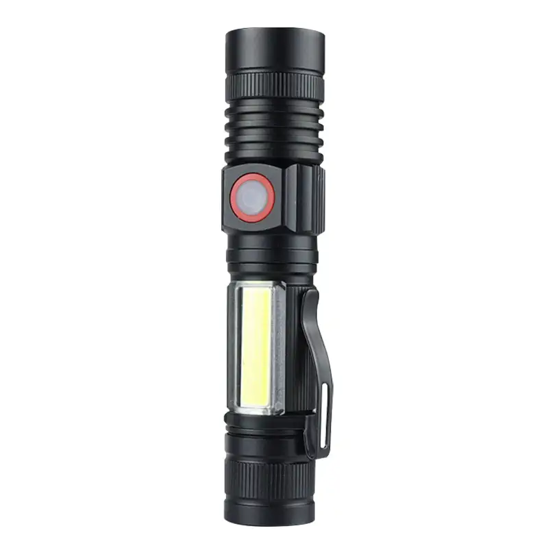 2022 Latest Products Powerful Magnetic Zoom Portable COB Flash Light LED Camping Flashlight