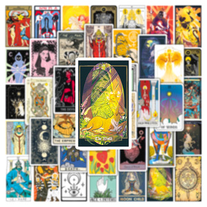 50 autocollants de tarot du Hérétique, cartes de tarot mythologiques, sorcellerie, astrologie, divination - Product Image 3