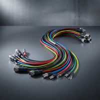 Câble de connecteur M12 M8 OEM/ODM pour faisceau de câblage industriel, capteur et actionneur, pour l'automatisation PLC et la robotique
