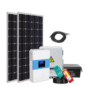 Niedrige Installation kosten Solarenergie 2kW 3kW 5kW 10kW Hybrid-Off-Grid-Solars ystem Komplett für zu Hause