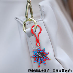 Llaveros de Goma PVC con Diseño de Araña de <span class=keywords><strong>Dibujos</strong></span> <span class=keywords><strong>Animados</strong></span>, 2D/3D, Ecológicos, Duraderos, con Logotipo Personalizado, Novedad 2026 - Product Image 3