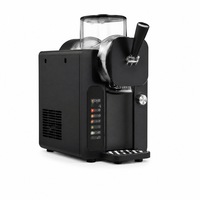 Machine à slushies et sorbetière 2L, distributeur de boissons glacées de comptoir avec réservoir transparent pour bar, café, fête