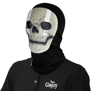 Masque de crâne en latex intégral, masque d'horreur effrayant pour Halloween, cosplay, couvre-tête pour adultes unisexe - Product Image 6