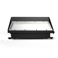 Lampe murale LED extérieure carrée en aluminium étanche IP65 40W/60W/100W, alimentation CA