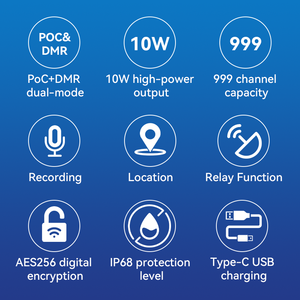ETMY ET-C58 4G POC Dual Mode Walkie Talkie Sécurité pour Radio Zello Global avec LTE Support Petite Taille - Product Image 4