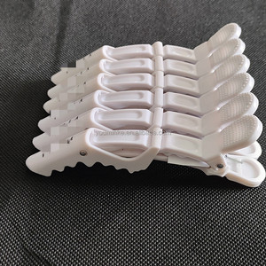 Pinzas de Cocodrilo para Peinar y Seccionar con Doble Bisagra, Diseño de Dientes Anchos, 6 Unidades/Bolsa, con Logotipo Personalizado, para Salón de Belleza Profesional - Product Image 4