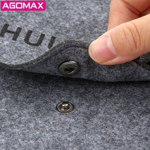 Carpeta de Fieltro Ecológica Personalizada de 3mm, Ligera y Duradera, para Documentos A4, con Botón a Presión, Ideal para Viajes de Negocios y Oficina - Product Image 3