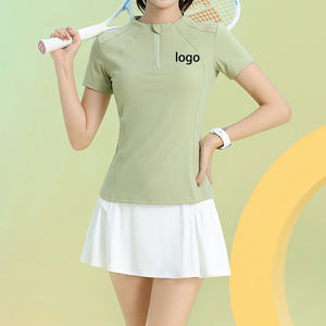 Customizable Sports Set Women 2026 Fitness Breathable Professional Yoga Wear Fashion Short Sleeve Tennis Running Quick Dry Top - Product Image 2