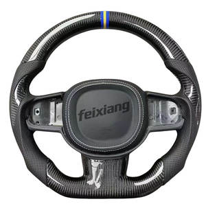 Volant de voiture en fibre de carbone pour <span class=keywords><strong>Volvo</strong></span> XC40 S90 S60 V60 V90 S40 V40 XC60 XC90 – Modification améliorée - Product Image 1