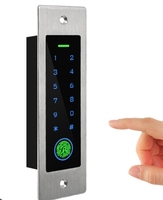 EF4 clavier de contrôle d'accès d'empreintes digitales autonome métal étanche IP66 rétro-éclairage 125KHz lecteur de carte RFID contrôle d'accès intégré
