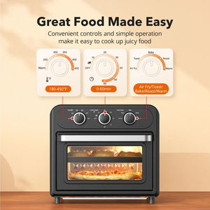 High Quality 14.8L Stainless Steel Modern Multifunctional Air Fryer Oven 9-in-1 <b>Toaster</b> Oven Rotisserie Shaft 6 Accessories - Product Image 5
