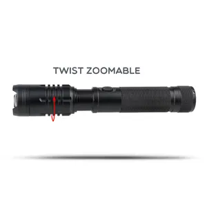 Flashlight Super Bright Rechargeable 1000 Lumen LED Zoomable Flashlight